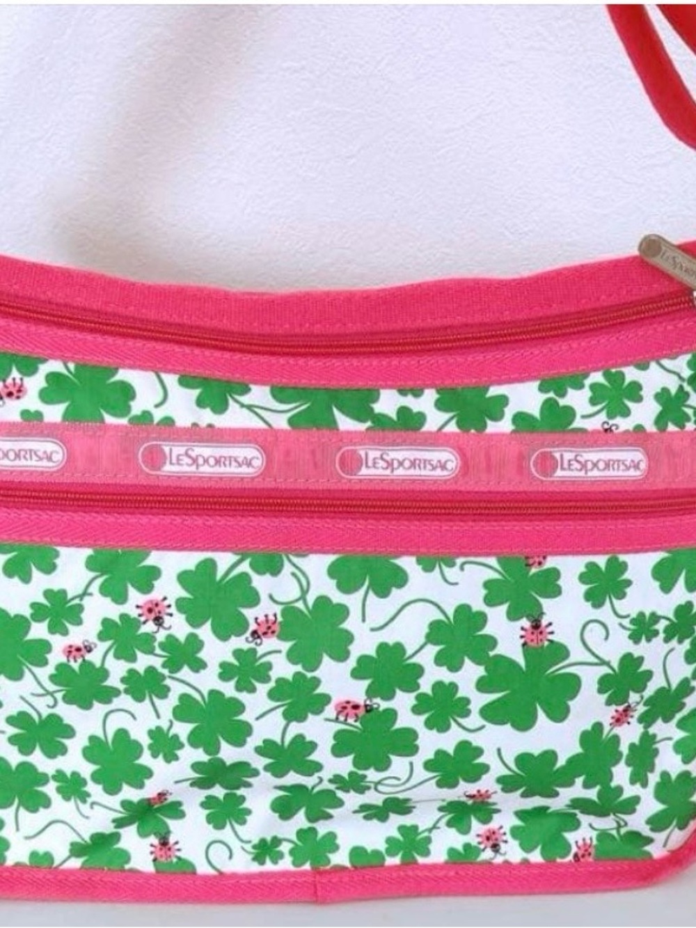 LeSportsac Deluxe Everyday Bag & Matching Pouch – Japan Clover Ladybug Print